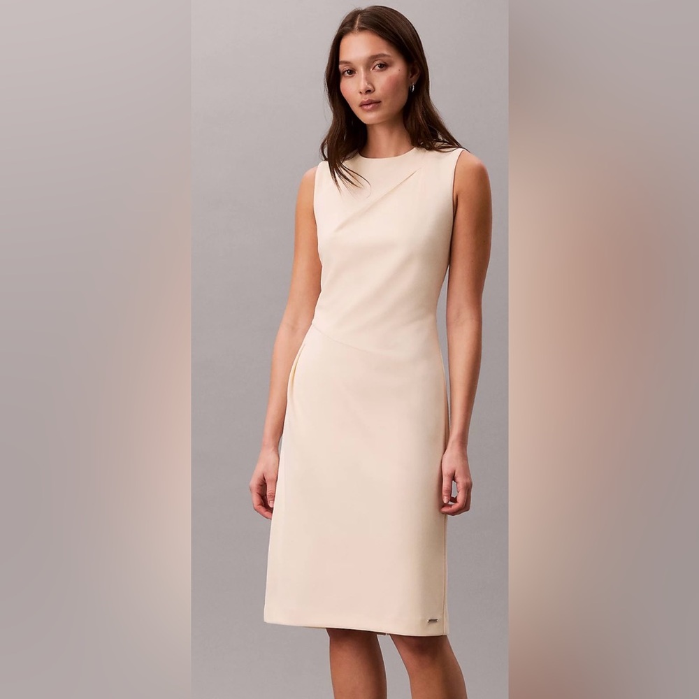 Elegant pink/peach Sleeveless Dress